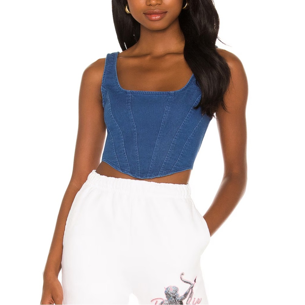 Superdown Mika Denim Corset